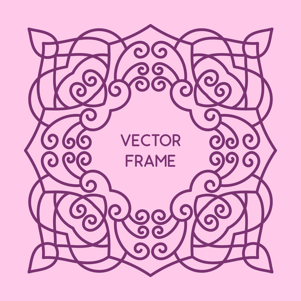 Marco floral vintage
 - Vector, Imagen