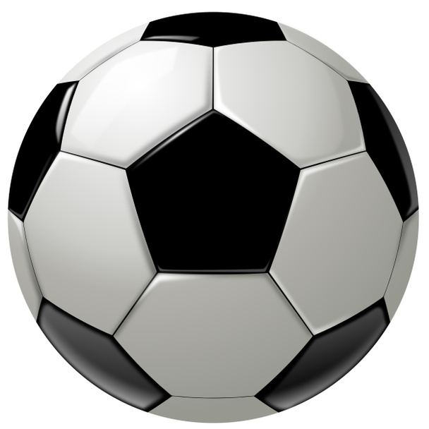 Pelota de fútbol o fútbol blanco y negro
 - Foto, Imagen