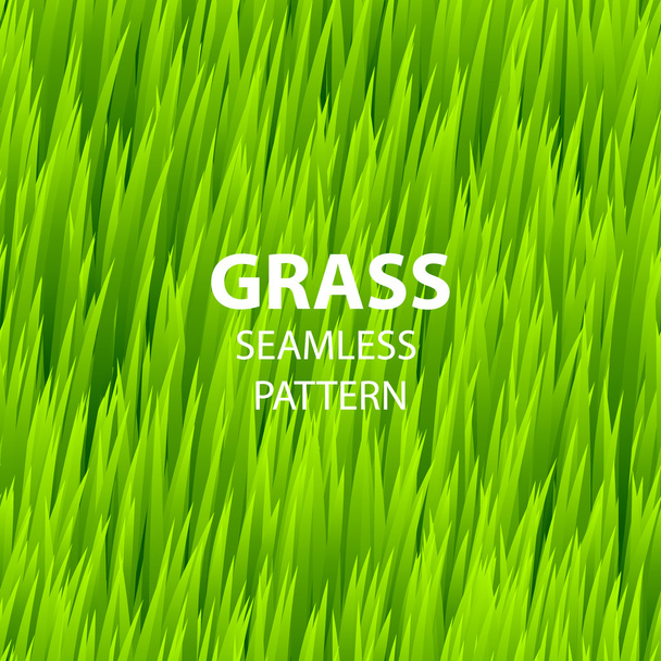 Bezešvé vzor zelené trávy. Vektorové ilustrace - Vektor, obrázek