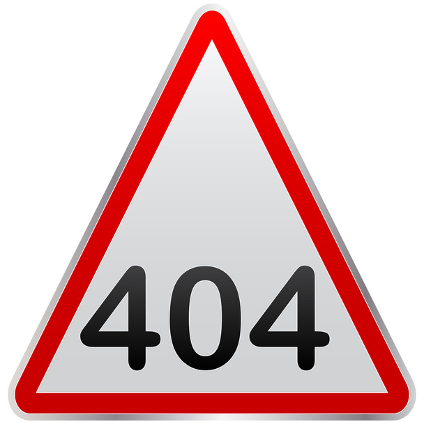 404 Fehlertaste - Vektor, Bild