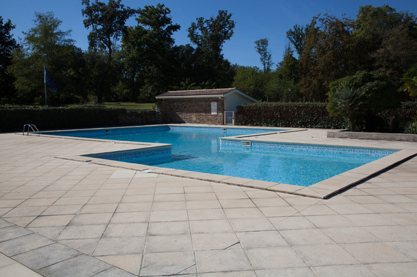 swimming pool at summertime - Photo, Image