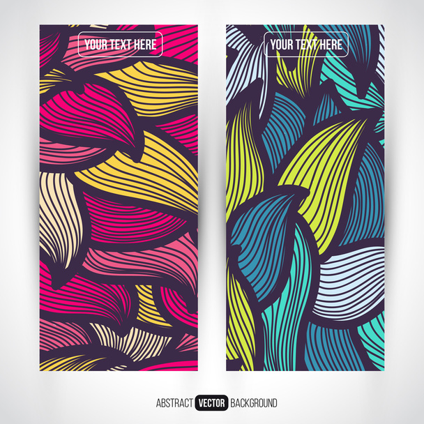 Abstract vector decorative banners set.  - Vector, Image