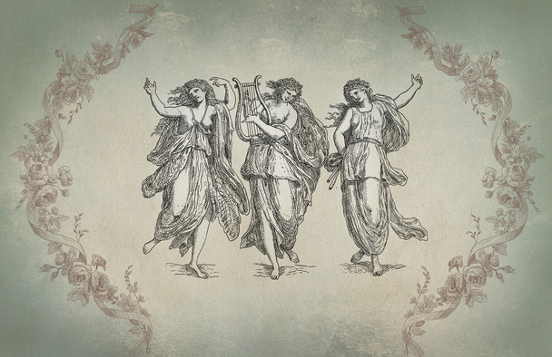 Old Greek Goddess illustration - Photo, Image