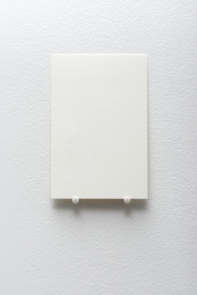 blank white card on a white - Photo, image