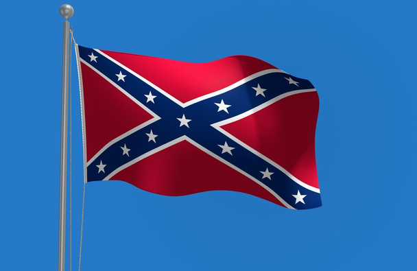 Southern rebel flag of the Confederate States of America - Photo, Image