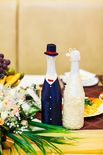 Svatební lahví alkoholu - Fotografie, Obrázek