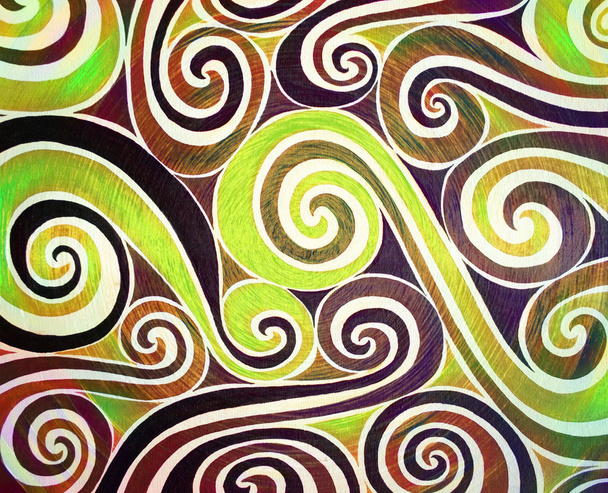 spirale kwasu psychodelicznych kolorach - Zdjęcie, obraz