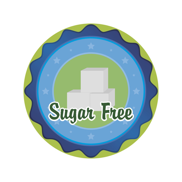 Sugar free - Vetor, Imagem