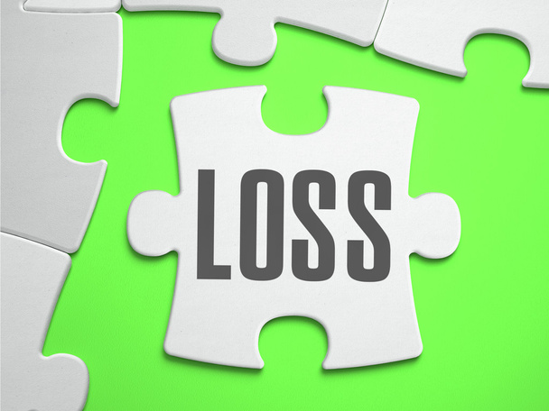 Loss - Jigsaw Puzzle with Missing Pieces. - Φωτογραφία, εικόνα