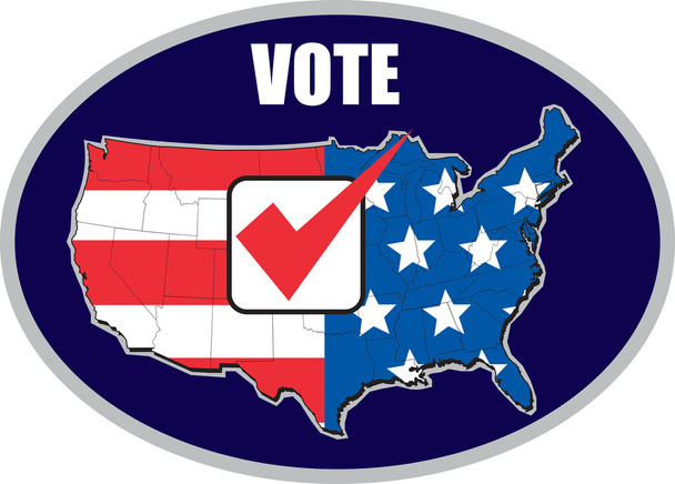 Mapa eleitoral americano dos EUA vota
 - Foto, Imagem