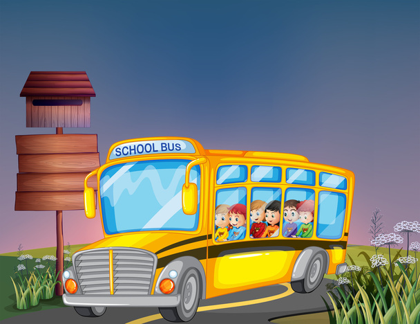 Autobús escolar
 - Vector, Imagen
