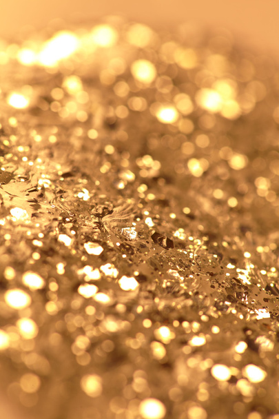 shiny golden light background close up - Photo, Image