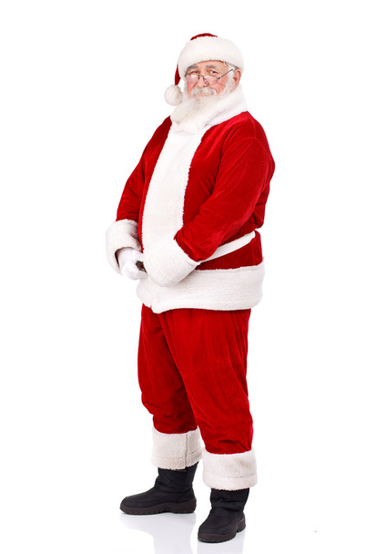 Santa holding his big belly - Φωτογραφία, εικόνα