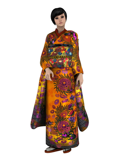 kimono girl - Foto, Imagen