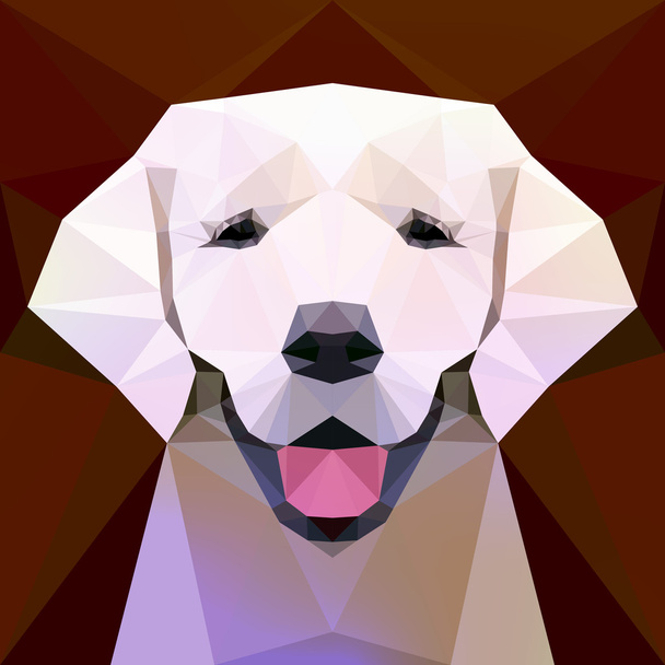 ラブラドール犬の顔 - ベクター画像
