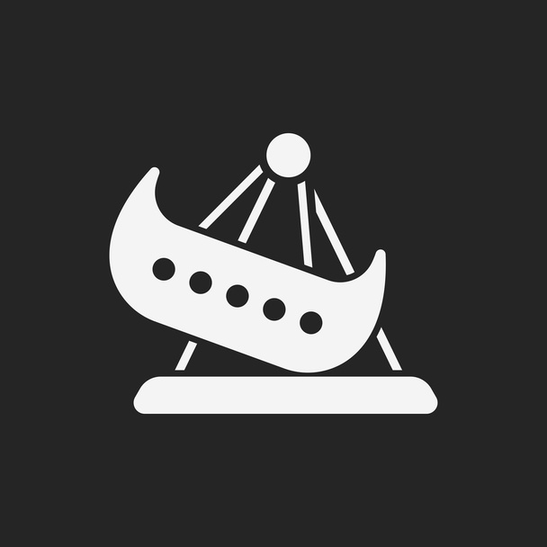 amusement park pirate ship icon - ベクター画像