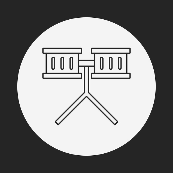 drum line icon - Vecteur, image