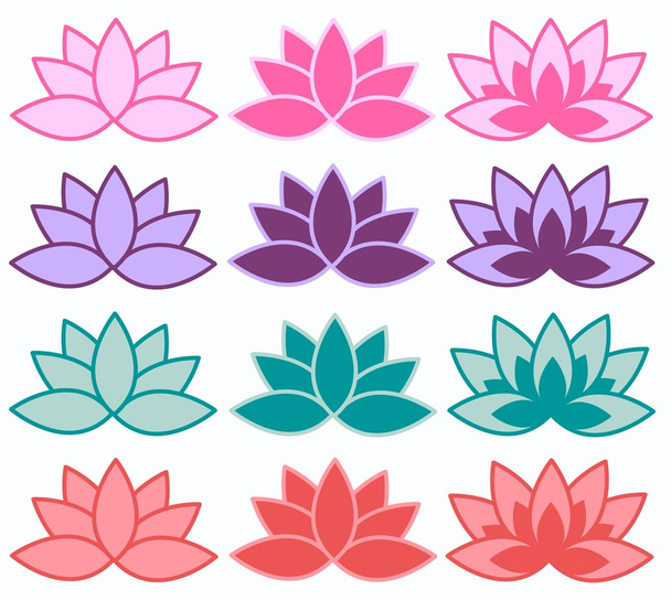 Lotus flower background - Vector, Image