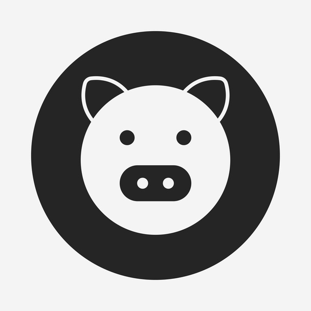 pig icon - Διάνυσμα, εικόνα