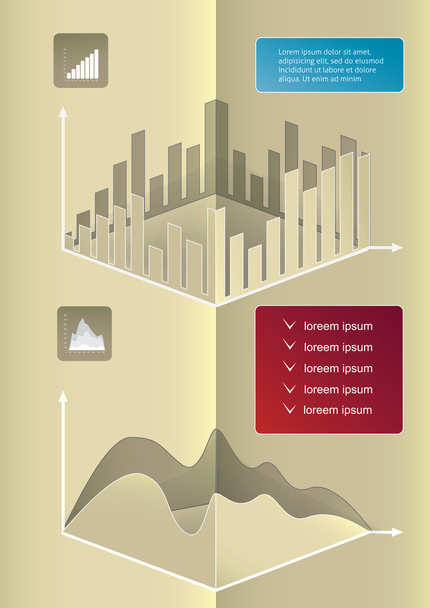 infographic abstract graphics - Vektor, obrázek
