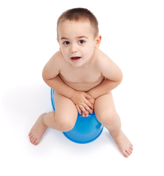 Little boy sitting on potty - Φωτογραφία, εικόνα
