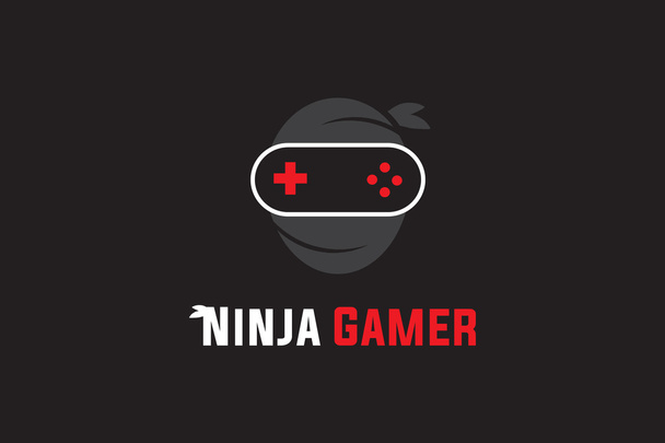Ninja-Spieler-Logo - Vektor, Bild