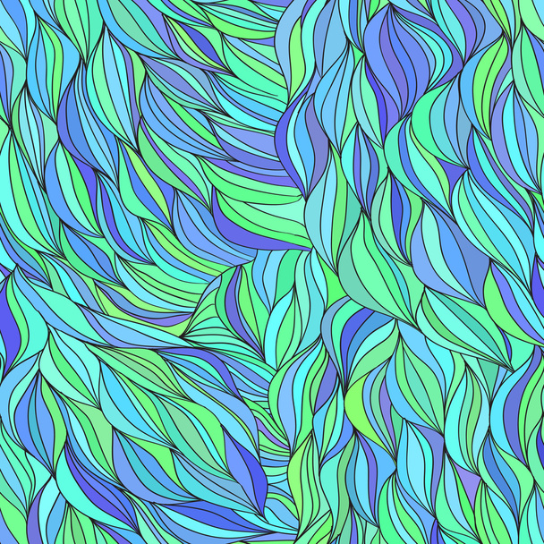 Colored hair waves abstract background - ベクター画像