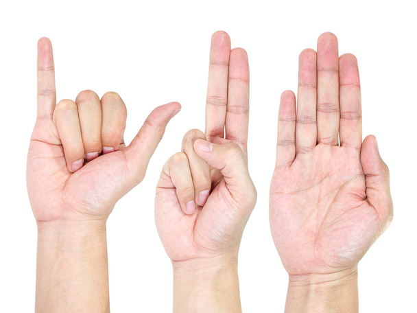 Ruce, které jsou izolovány v bílém pozadí - Fotografie, Obrázek