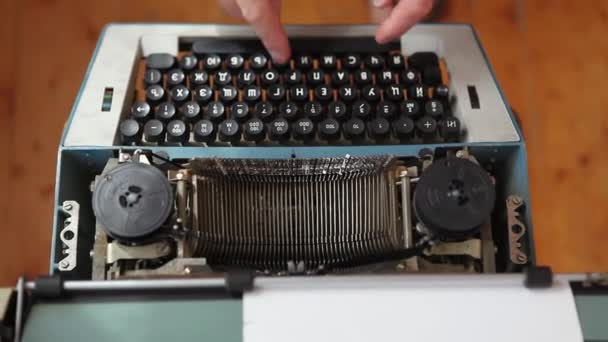 máquina de escrever - Filmagem, Vídeo
