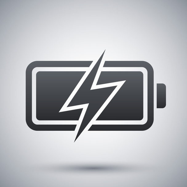 charged battery icon - Vector, Image