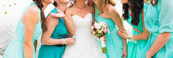 bride and bridesmaids  - Photo, Image