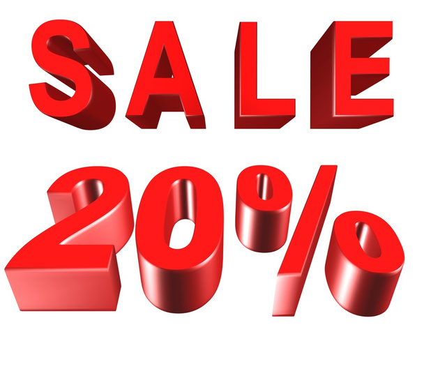 Sale - price reduction of 20 percent - Foto, immagini