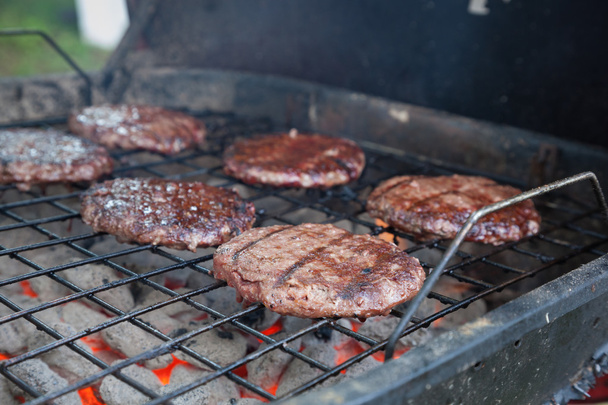 Burgers on the Grill - Photo, Image