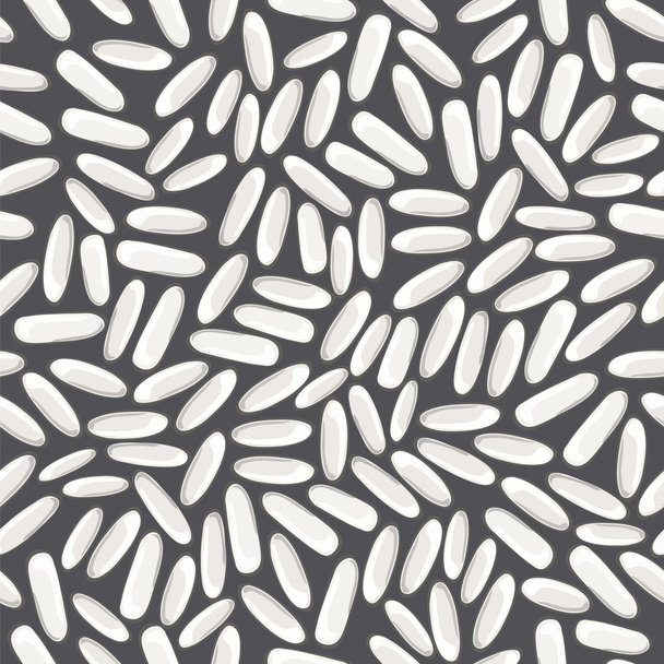 seamless background with rice - Vector, Image
