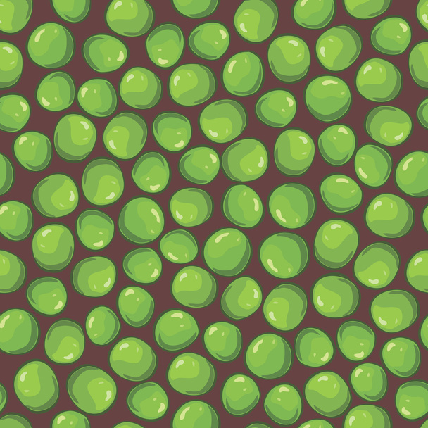 vector patrón sin costuras con guisantes verdes
 - Vector, Imagen