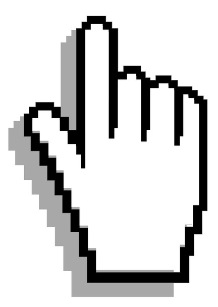kéz alakú az egérmutató - Fotó, kép