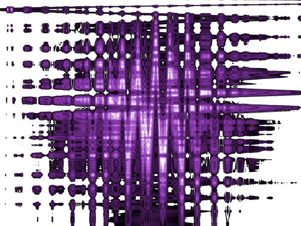 Purple cymatics illustration - Photo, Image