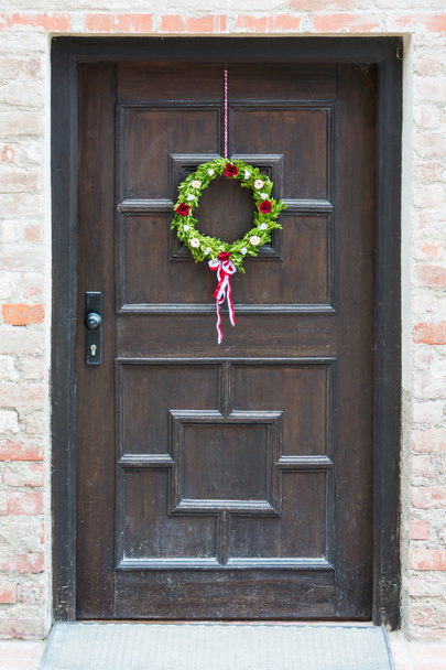Decorated bavarian front door - Фото, изображение