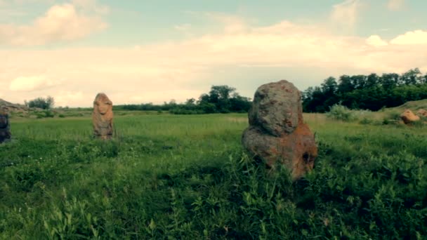 Pan skythian kamenné modly - Záběry, video