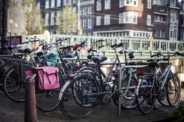 Holandsko, amsterdam, jízdní kola, parkoviště - Fotografie, Obrázek