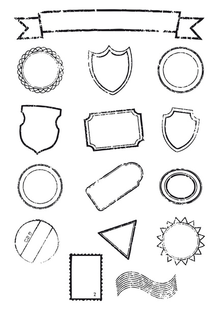 Print and stamps - Vector, Image