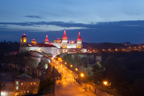 pohled na starý hrad v Kamenets-Podolsk.Ukraine - Fotografie, Obrázek