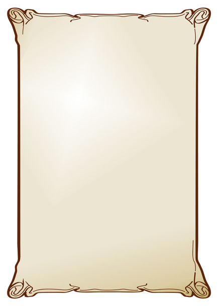 Brown western old-style parchment - Vector, Image