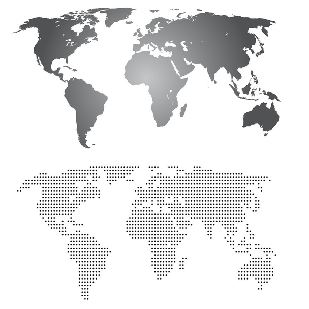 Weltkarten - Vektor, Bild