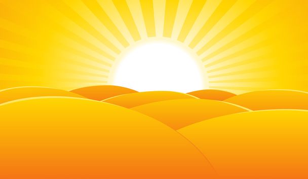 Пустеля Літній пейзажний плакат Фон
 - Вектор, зображення