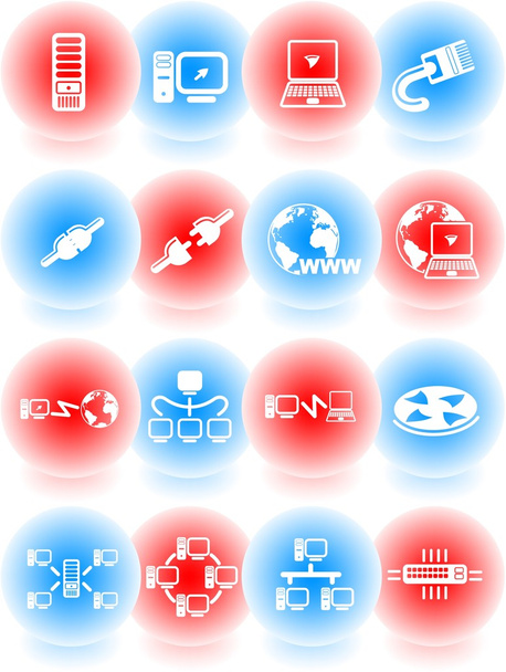 Network icons - Vector, Image