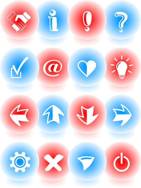 Signos iconos
 - Vector, imagen