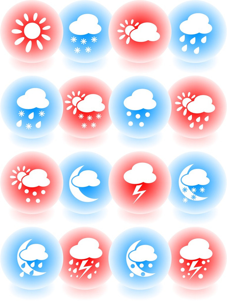 Weather icons - Вектор, зображення
