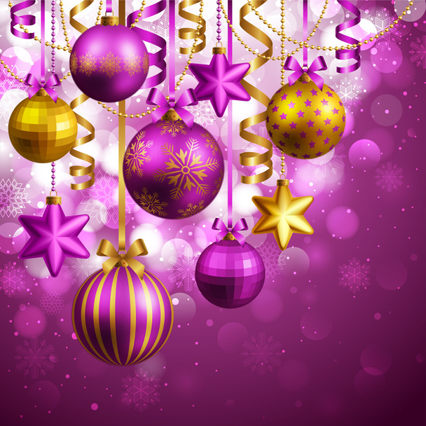 Christmas background - Vector, imagen