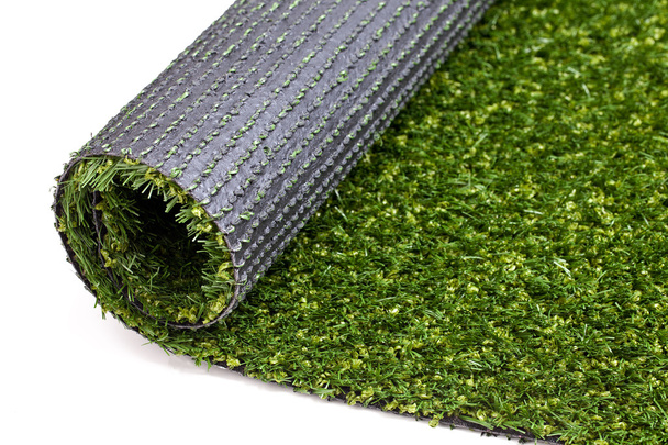 Gras kunstrasen rasen fussball golf teppich textur wiese gerollt - Photo, image